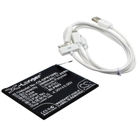 Bsc Preferred OPPO R7S R7ST R7SM Cosmetic Mirror Replacement Battery CS-CB020
